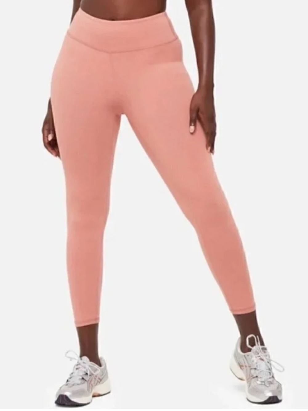 MATE the Label High Rise High Waist Stretch Leggings Coral Rose Pink Organic